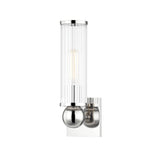 Malone Wall Sconce - 1-Light - Polished Nickel by Hudson Valley