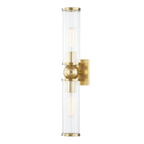 Malone Wall Sconce - 2-Light - Aged Brass by Hudson Valley