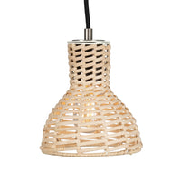 Malta Rattan Pendant - Antique Silver