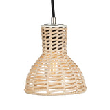 Malta Rattan Pendant - Antique Silver