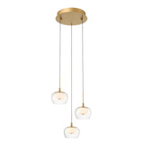 Manarola 3 Light Suspension Painted Antique Brass By Lib And Co