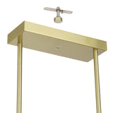 Manhattan 48-inch 12-light Brushed Gold LED Chandelier with Rotating Arms