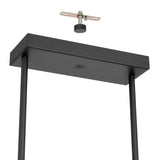 Manhattan 48-inch 12-light Matte Black LED Linear Chandelier