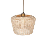 Manila Rattan Pendant - Antique Brass