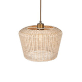 Manila Rattan Pendant - Antique Brass