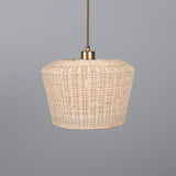 Manila Rattan Pendant - Antique Brass
