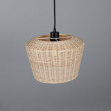 Manila Rattan Pendant - Matte Black