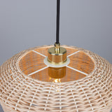 Manila Rattan Pendant - Polished Brass
