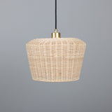 Manila Rattan Pendant - Satin Brass