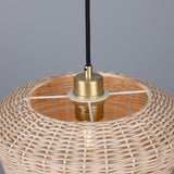 Manila Rattan Pendant - Satin Brass