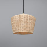 Manila Rattan Pendant - Satin Brass