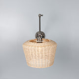 Manila Rattan Wall Light - Antique Silver