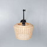 Manila Rattan Wall Light - Matte Black