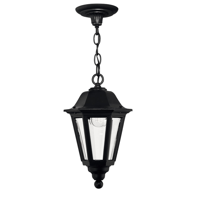 Manor House Medium Hanging Lantern - Black - by Hinkley