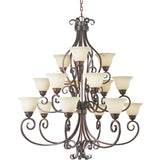 Manor Multi-Tier Chandelier by Maxim Lighting