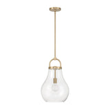 Mansfield 12-inch 1-light Champagne Gold Pendant Light with Clear Glass Shade