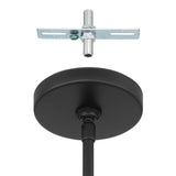 Mansfield 12-inch 1-light Matte Black Pendant Light with Opal Glass Shade