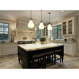 Mansfield 12-inch 1-light Matte Black Pendant Light with Opal Glass Shade