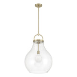 Mansfield 18-inch 1-light Champagne Gold Pendant Light with Clear Glass Shade