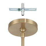Mansfield 18-inch 1-light Champagne Gold Pendant Light with Clear Glass Shade