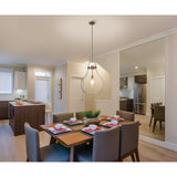 Mansfield 18-inch 1-light Champagne Gold Pendant Light with Clear Glass Shade