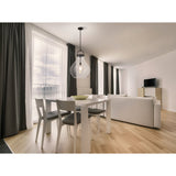 Mansfield 18-inch 1-light Matte Black Pendant Light with Clear Glass Shade