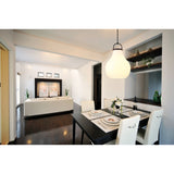 Mansfield 18-inch 1-light Matte Black Pendant Light with Opal Glass Shade