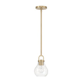 Mansfield 6-inch 1-light Champagne Gold Pendant Light with Clear Glass Shade
