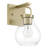 Mansfield 6-inch 1-light Champagne Gold Vanity Light with Clear Glass Shade