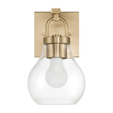 Mansfield 6-inch 1-light Champagne Gold Vanity Light with Clear Glass Shade