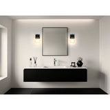 Mansfield 6-inch 1-light Matte Black Vanity Light with Clear Glass Shade