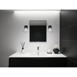 Mansfield 6-inch 1-light Matte Black Vanity Light with Opal Glass Shade