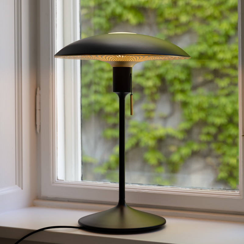 Manta Ray Table Lamp Black By UMAGE Lifestyle View