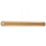 Maple Petra Rounded Linear Pendant with White Stone Accent by Accord