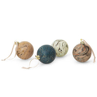 Marble Baubles – M – Set of 4 By Ferm Living - Front View