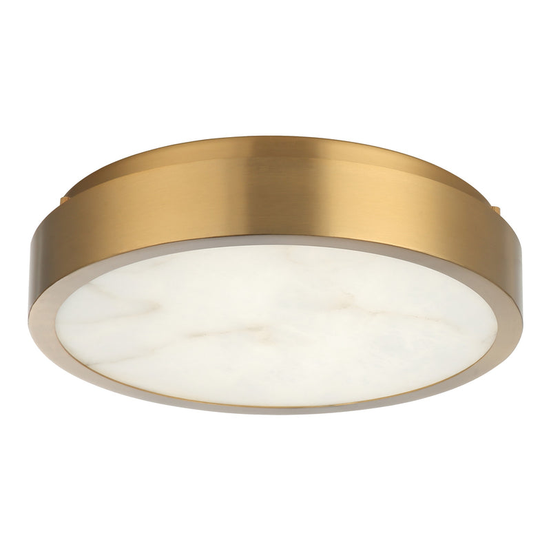 Marblestone Ceiling Mount 11 Inch Aged Gold Brass