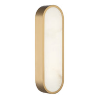 Marblestone Wall Sconce 16 Inch Aged Gold Brass