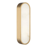 Marblestone Wall Sconce 16 Inch Aged Gold Brass