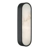 Marblestone Wall Sconce 16 Inch Matte Black