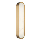Marblestone Wall Sconce 22 Inch Aged Gold Brass