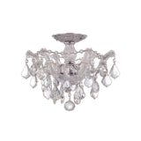 Maria Theresa Semi Flush Mount 13.5" Polished Chrome