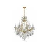 Maria Theresa Two-Tier Crystal Chandelier 28'' Gold