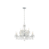 Maria Theresa Two-Tier Crystal Chandelier 29'' Polished Chrome
