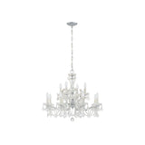 Maria Theresa Two-Tier Crystal Chandelier 29'' Polished Chrome