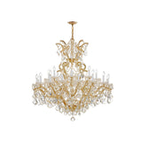Maria Theresa Two-Tier Crystal Chandelier 46'' Gold