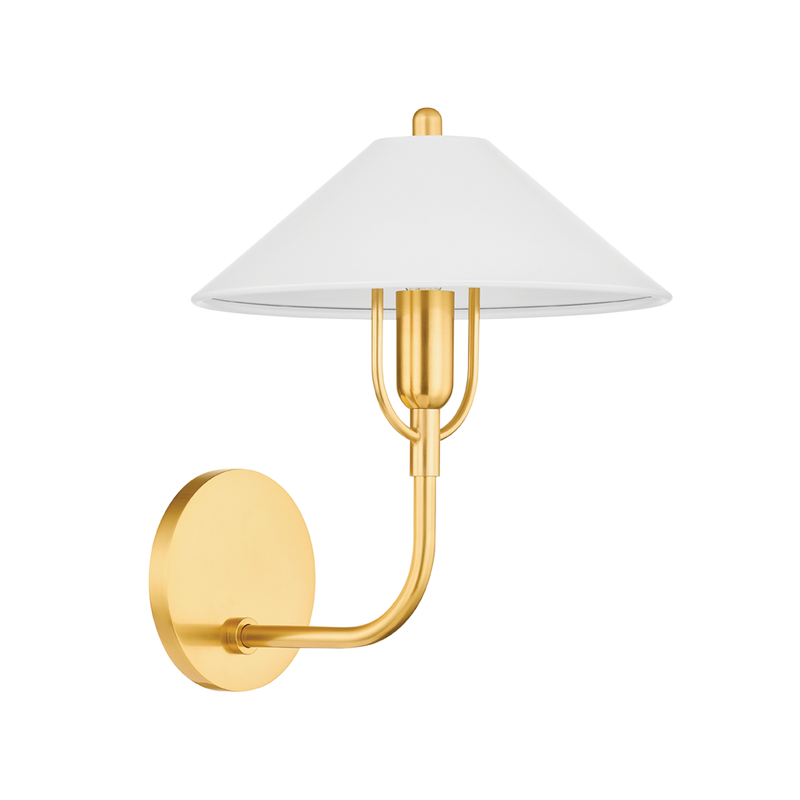 Mariel Wall Sconce Aged Brass Soft White By Mitzi