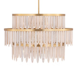 Marimba Chandelier Weathered White by Maxim Lighting