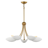 Maris Chandelier White/Natural Aged Brass by Maxim Lighting