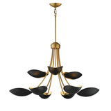 Maris Multi-Tier Chandelier Black / Natural Aged Brass by Maxim Lighting