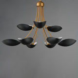 Maris Multi-Tier Chandelier Black / Natural Aged Brass by Maxim Lighting